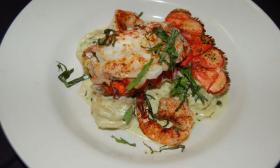 The lobster ravioli at Collage Restaurant in St. Augustine, FL.