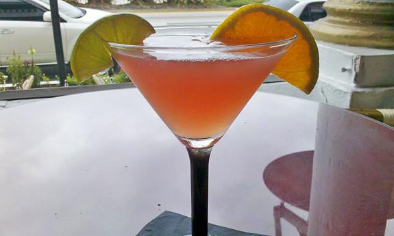 The Mandarin Cosmos at Tini Martini Bar in St. Augustine.