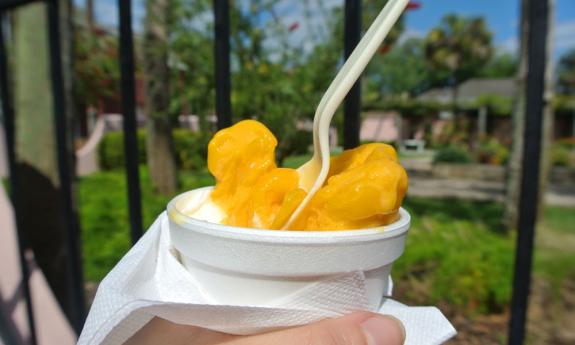 Mango Gelato at Gelato Time in St. Augustine.