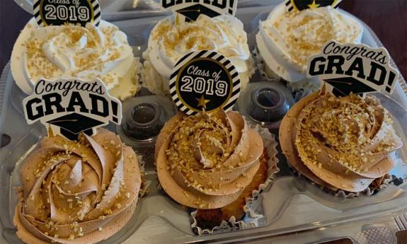 Celebratory Ice Cream Cupcakes from Marble Slab Creamery in St. Augustine.