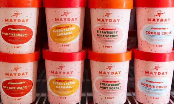 St. Augustine's Mayday Ice Cream is available in pints too.