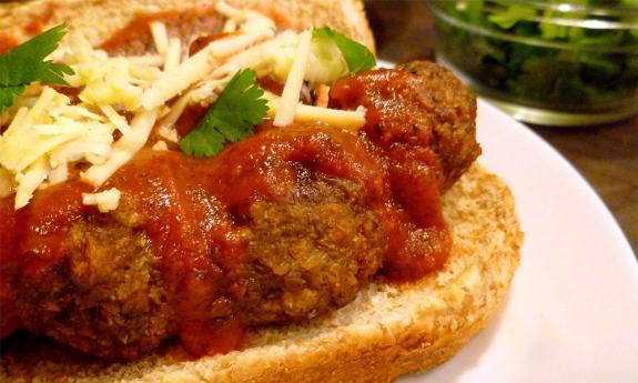 Meatball Sub from Romano's on the Beach in St. Augustine.