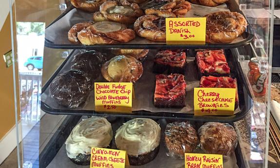 Moon and Sun Cafe in downtown St. Augustine specializes in a variety of delicious pastries.