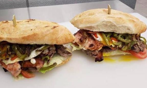 The chivito, a flavorful,meat-filled sandwich from Uruguay, is served at Pampa St. Augustine.
