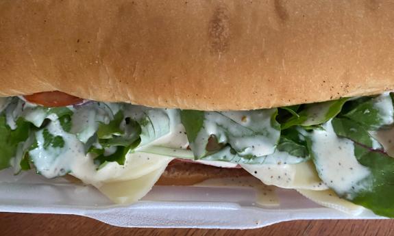 A ginormous Po’ Boy Paul’s Italian sandwich in St. Augustine, FL.