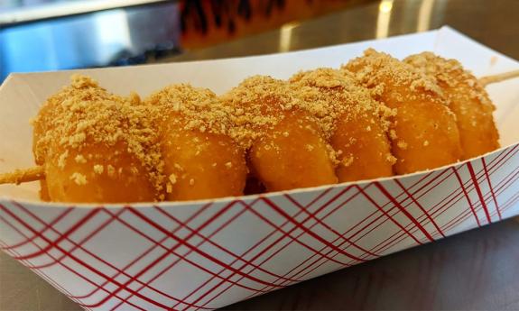 Pumpkin mini donuts from Auggie's Mini Donuts in St. Augustine.