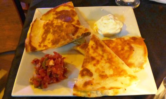 Stuffed quesadillas are a popular item on the Tempo Restaurant's menu.