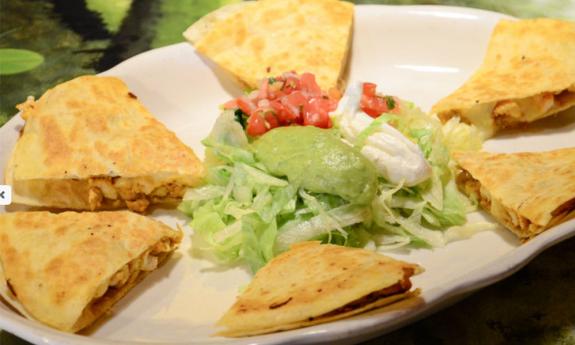 A quesadilla from Mezcal of Ponte Vedra, north of St. Augustine. 