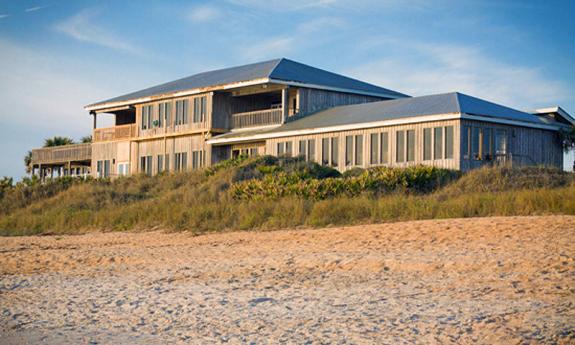 The Reef Restaurant as seen from Vilano Beach.