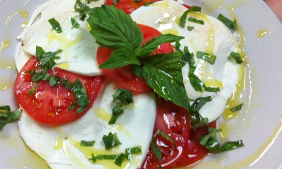 Caprese salad at Romano's Family Restaurant in St. Augustine.