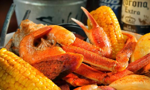 A Seafood Platter from Salt Life Food Shack in St. Augustine.