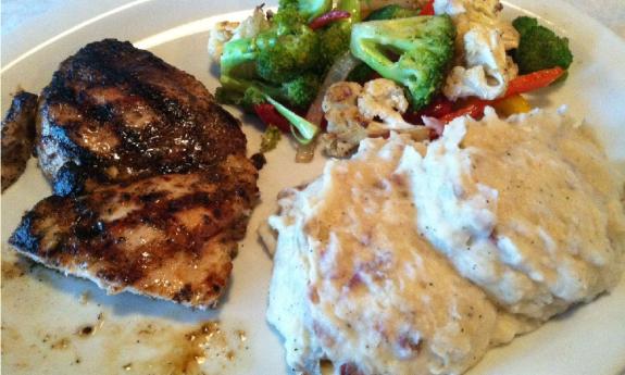 The San Marco chicken at the Black Molly Grill in St. Augustine, FL.