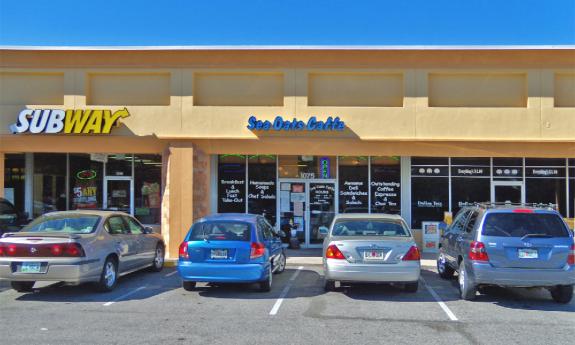 The exterior of Sea Oats Caffee in St. Augustine Beach, FL.