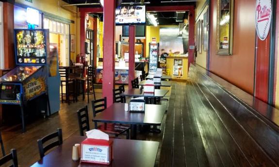 The interior of South-A-Philly at 1 King Street in St. Augustine.