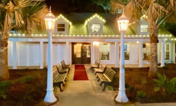 The entrance to the St. Augustine Fish House & Oyster Co.