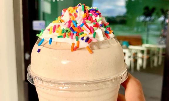 Shake with sprinkles