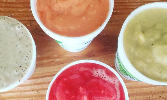 Smoothies from Stir it Up in St. Augustine.