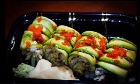 Avocado rolls at Sushi Zento & Grill Japanese Restaurant in St. Augustine.