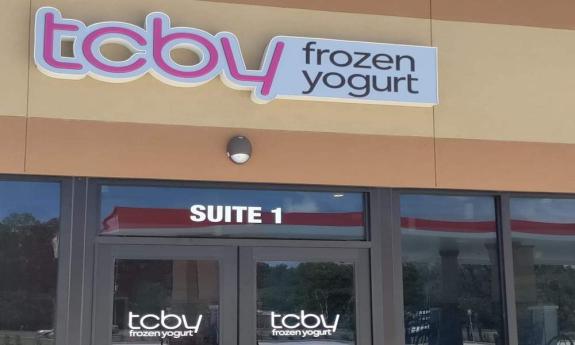 The entrance to TCBY St. Augustine.