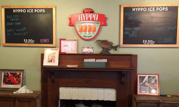 The Hyppo offers gourmet popsicles in a wide variety of flavors.