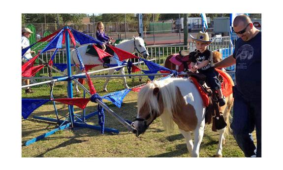 There are plenty of activities for kids at the Rhythm & Ribs Festival in St. Augustine, Florida.