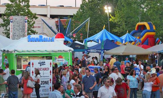 Vendors and activities for the whole family abound at St. Augustine's Rhythm & Ribs Festival.