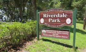 The entrance sign to Riverdale Park and Boat Ramp