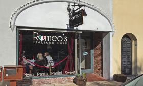 Romeo's Café Italiano is located in the heart of downtown St. Augustine.