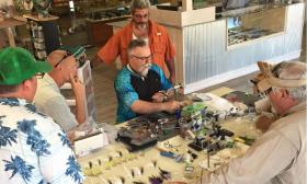 Fly-tying workshops are held regularly at Oyster Creek Outfitters in St. Augustine.