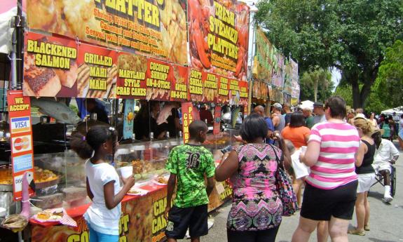 The Blue Crab Festival takes place in Palatka, Florida, each Memorial Day weekend.