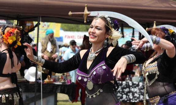 Dancers at the St. Augustine Lions Spring Festival. Photo by Madi Mack.