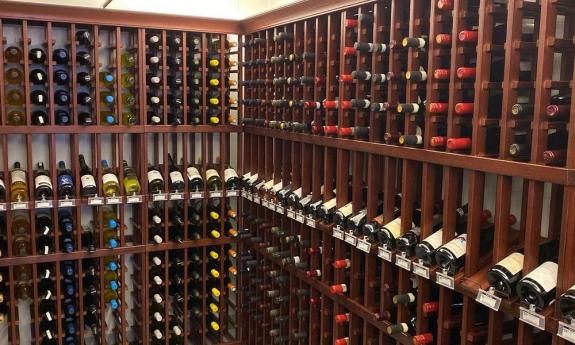 The wine cellar at Southern Vibes Tasting Room and Wine Cellar at Murabella Crossing in St. Augustine.