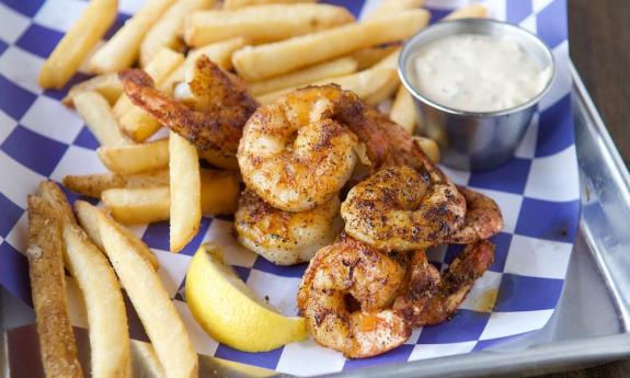 Shrimp and fries from St. Augustine Seafood Company