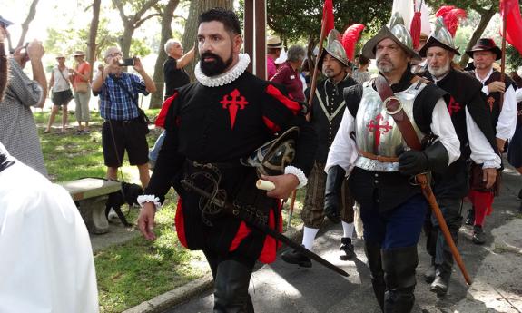 A recent re-enactment of the founding of St. Augustine. Photo by Raphael Cosme.