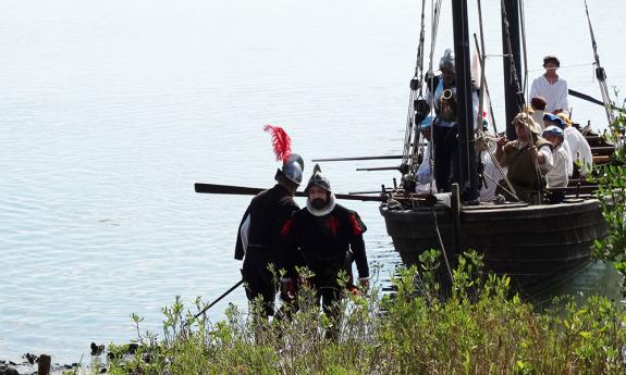 A recent re-enactment of the founding of St. Augustine. Photo by Raphael Cosme. 