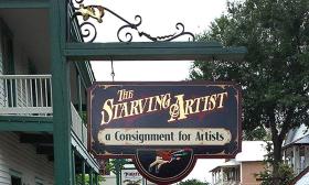 The Starving Artist is on Cuna Street in the old city. 