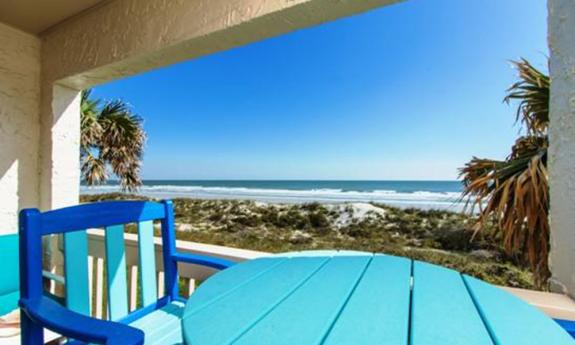 Terrace with ocean view