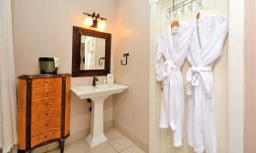 Guests will enjoy relaxing in the comfortable bathrobes provided at Agustin Inn.