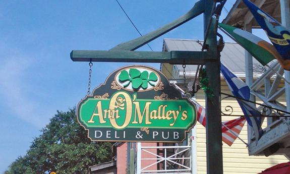 Ann O'Malley's Irish Pub is located in the heart of downtown St. Augustine.