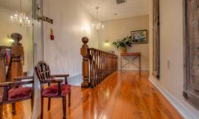 At Journey's End in St. Augustine is beautifully furnished and has polished wood floors.