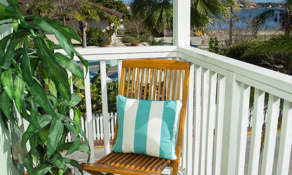 The Bella Bay Inn offers rooms with beautiful balconies on the historic bayfront in St. Augustine, Florida.