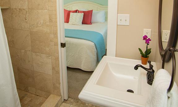 The bathroom of the Grand Suite at St. Augustine's Bella Bay Inn.