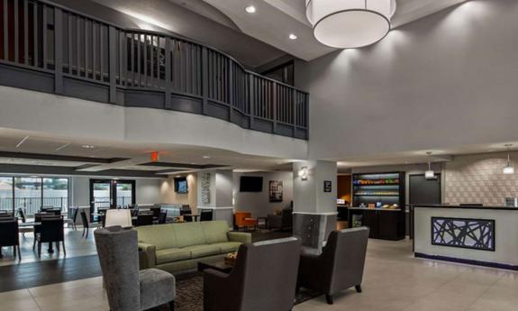 The lobby and lounge at Best Western Plus at I-95 in St. Augustine.