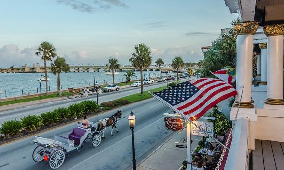 Bayfront view from the Casablanca Inn deck 