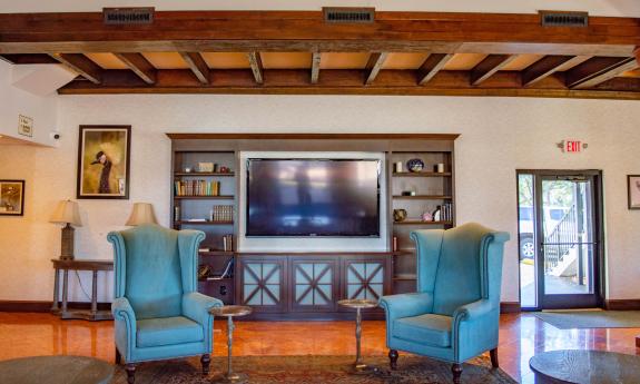 The lobby of the Flagler Inn, located on Ponce de Leon Blvd. in St. Augustine.