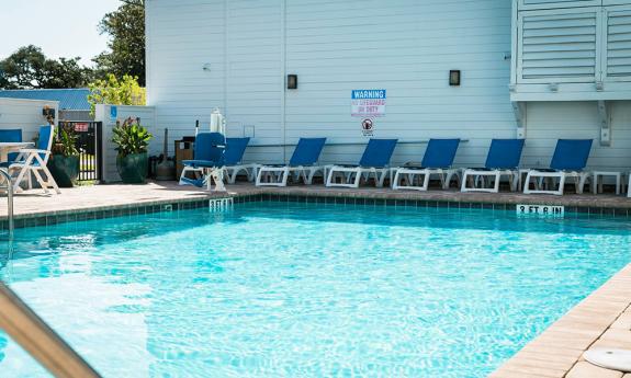 The pool at the Flagler Inn in St. Augustine.