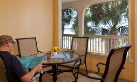  Hide away on the screened porch at Harbor 26, with sunrise views over the Intracoastal Waterway.