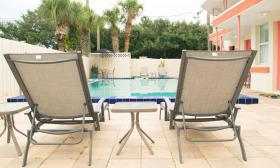 Deck Chairs by the pool at The Local - St. Augustine.