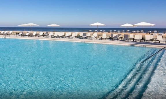 Oceanside pool at Embassy Suites in St. Augustine, Florida. 