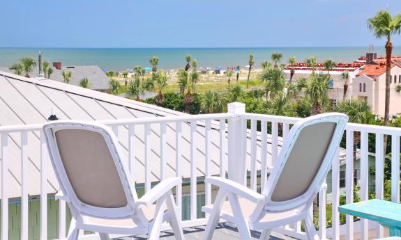 View of the beach from 14 F Street Beach House 